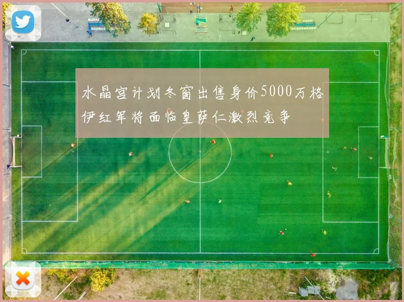 水晶宫计划冬窗出售身价5000万格伊红军将面临皇萨仁激烈竞争